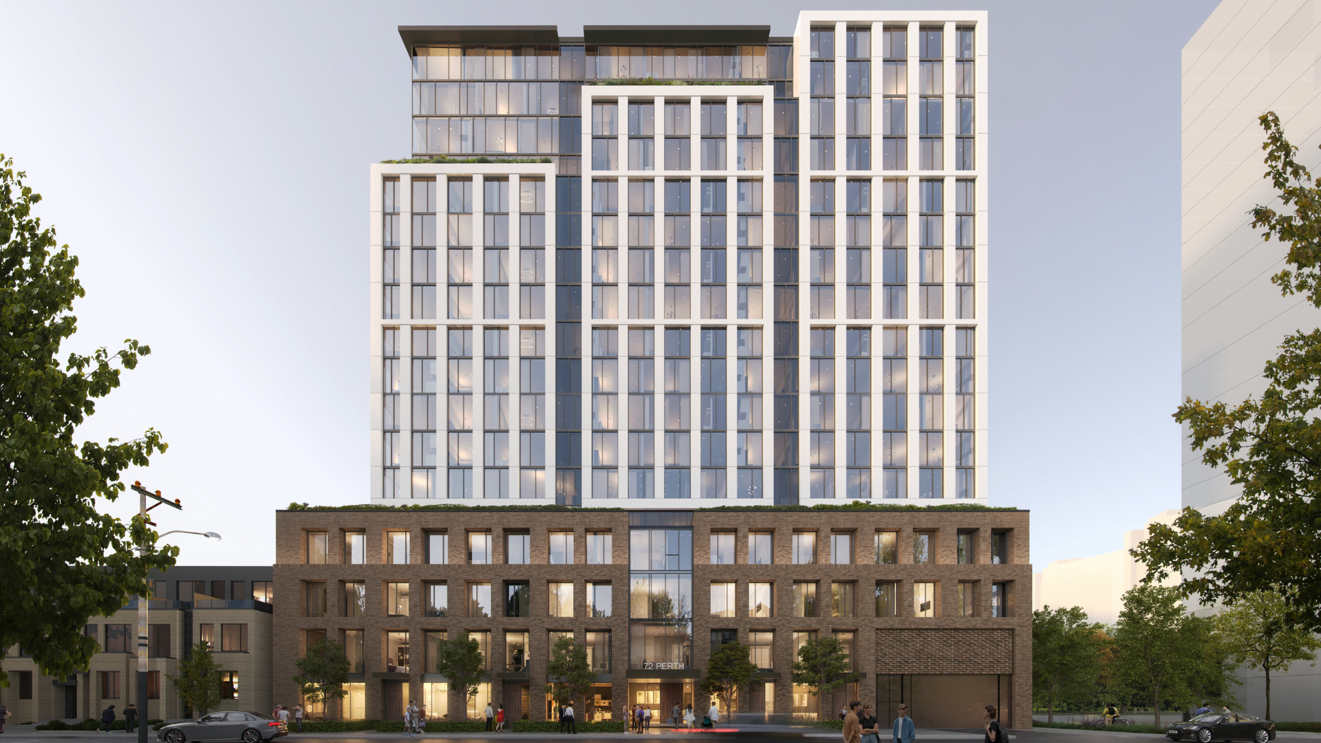 Rendering of the future 72 Perth Avenue development in Toronto